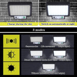 lampe murale solaire détecteur mouvement ip65 led noire moderne clips interrupteur tactileModes