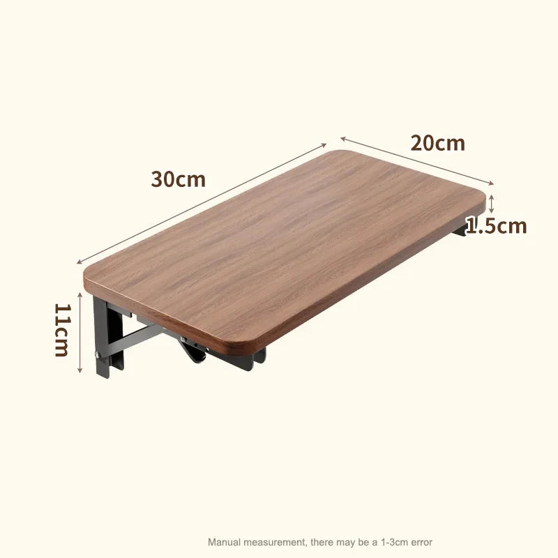 tablette murale pliable acier bois naturel claire texture bois moderne minimaliste fixation murale single