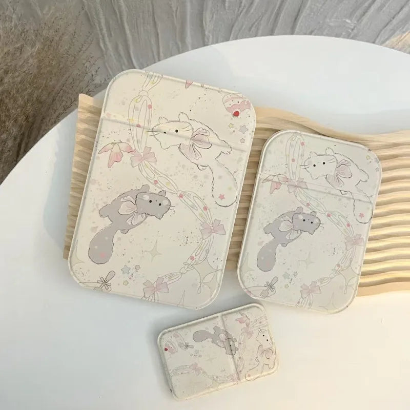 porte monnaie pliant cartoon motif animaux floral couleurs pastel mignon décoration maison accessoires