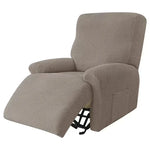 housses fauteuil relax polyestère gris motifs géométriques moderne adhésif poche