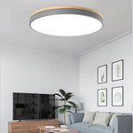 plafonnier led moderne gris bois rose jaune noir blanc minimaliste 27w 3sources
