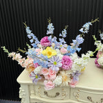 décoration intérieure fleurs artificielles soie rose décoration mariage anniversaire baby shower extérieur floral