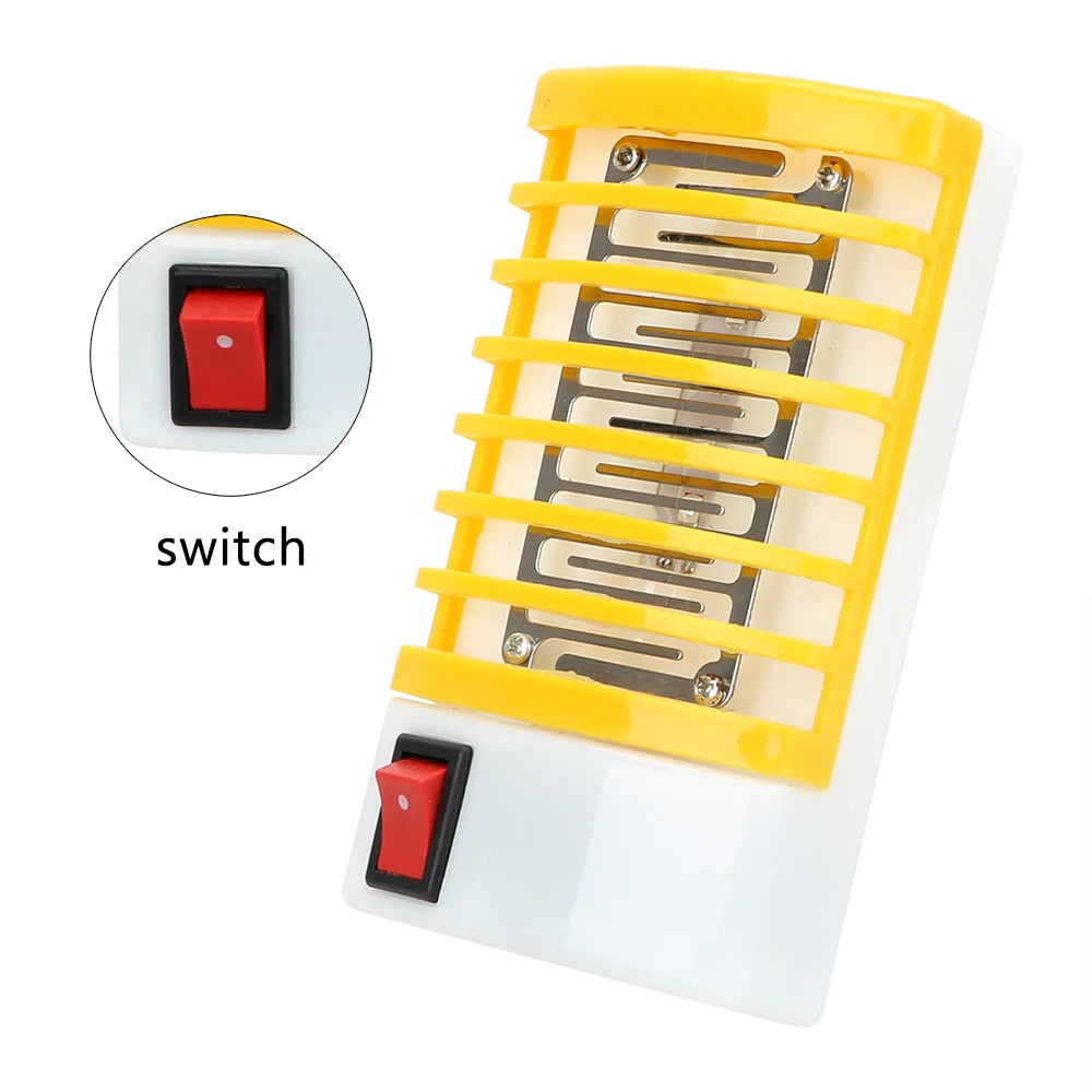 piège mouches électrique moderne prise EU US led translucide rose vert