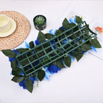 décoration intérieure bouquet artificiel fleurs lys roses moderne clips métalliques bleu rose violet vert