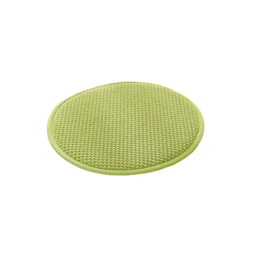 coussin tabouret rond solide mousse pu tissage points moderne couleur uni antidérapant