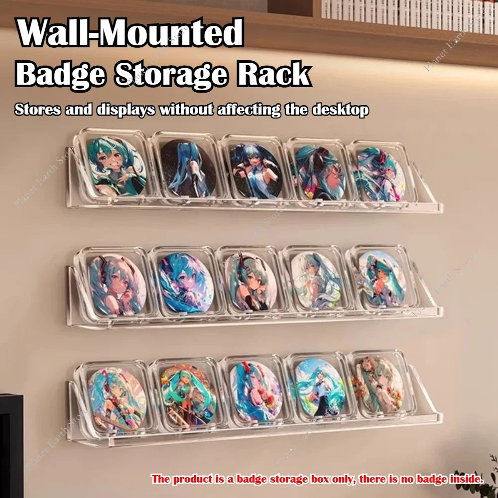 boîtes rangement badges transparentes moderne protection poussière stockage 75mm 85mm badges imprimés