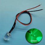 Diodes led rouges bleues vertes transparentes pré câblées 12V ronde modernes 20cm