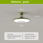 lampe moderne ronde acrylique vert blanc rouge 50h24cm led