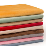 Comparaison des différentes couleurs de tissu velours disponibles