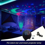 projecteur étoiles lune led veilleuse multicolore moderne câble usb éclairage chambre enfant