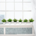 plantes artificielles vertes moderne feuilles uniformes pot blanc intérieur extérieur décoration chambre jardin exposé