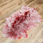 coussin fourrure gris vert rouge violet marron naturel hiver maison laine solide dry frost