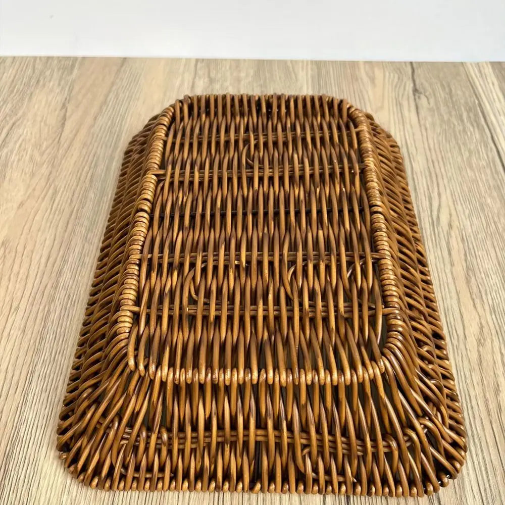 paniers rangement tressés rotin marron clair utilisation multiple réutilisable traditionnels opaques