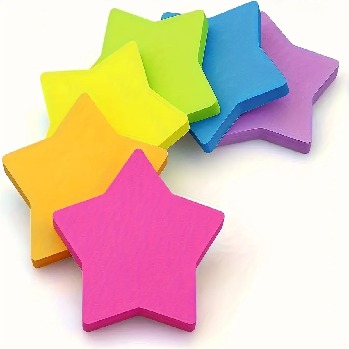 autocollants étoiles colorées violet rose jaune bleu vert simples adhésifs packs école étude