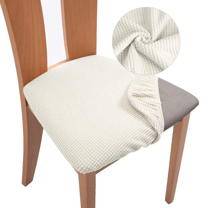 housses chaise moderne gris tissage géométrique élasthanne polyester lavable amovible ruban serrage fauteuil banquette