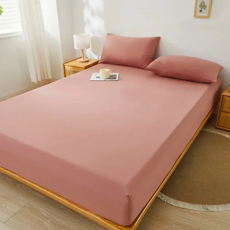 housse matelas gris uni extensible anti acariens lit double coton polyester moderne