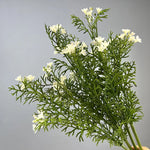 bouquet fleurs artificielles decoration maison mariage anniversaire vert jaune blanc bleu rose