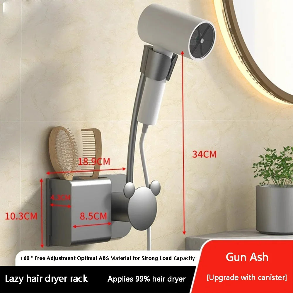 aspirateur mural gris moderne adhésif brosse peigne porte aspirateur