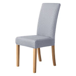 housse chaise moderne carreaux diagonaux beige gris rouge élasthanne polyester adhésif mariage banquet plage