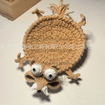 coasters crochetés motif animaux multicolores créatifs respectueux environnement tapis coussinets moderne