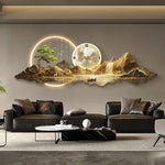 Horloge murale silencieuse pour salon dans un style nordique épuré