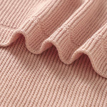 couverture bébé unisexe coton solide toute l'année rose fine opaque simple