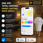 ampoule led intelligente e27 wifi blanc moderne sans tuya app 15w 18w 9w
