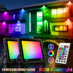projecteur led rgb ip66 moderne adhésif noir blanc multicolore transparent