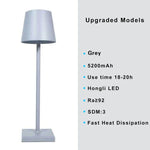 lampe table led rechargeable gris doré rose bleu noir touch control moderne minimaliste