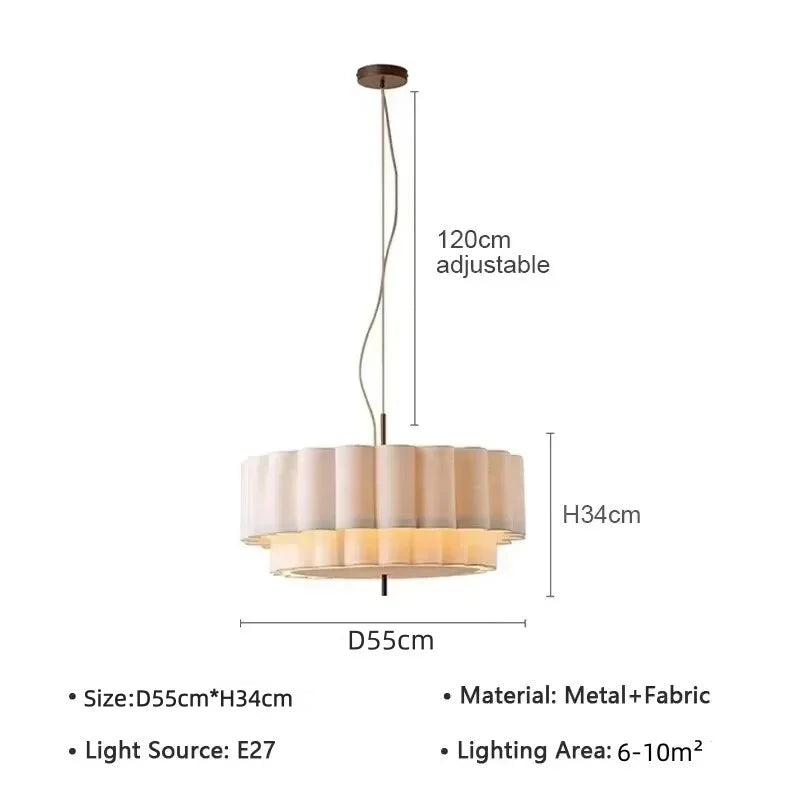 suspension lumineuse moderne blanc rayures horizontales opacité pince lampe câble électrique 90 260V 249