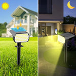 éclairage extérieur spots solaires LED noirs moderne 74 pièces IP65 autonome jardin couloir contemporain