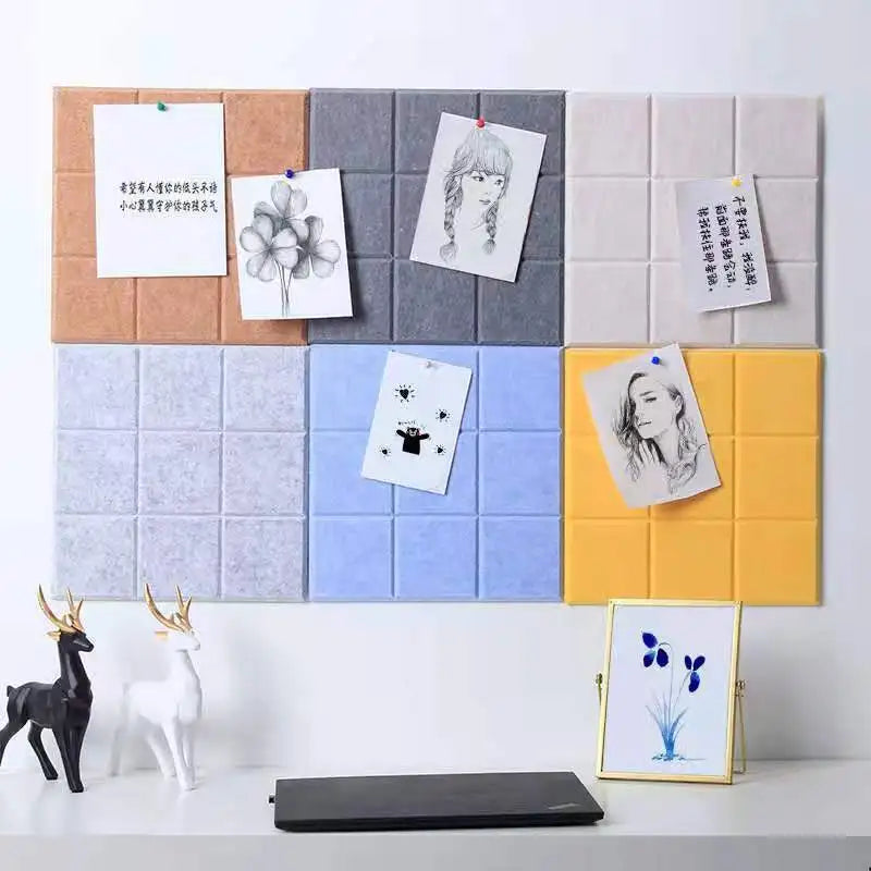 autocollants muraux 3d carreaux géométriques moderne noir blanc bleu gris rose jaune