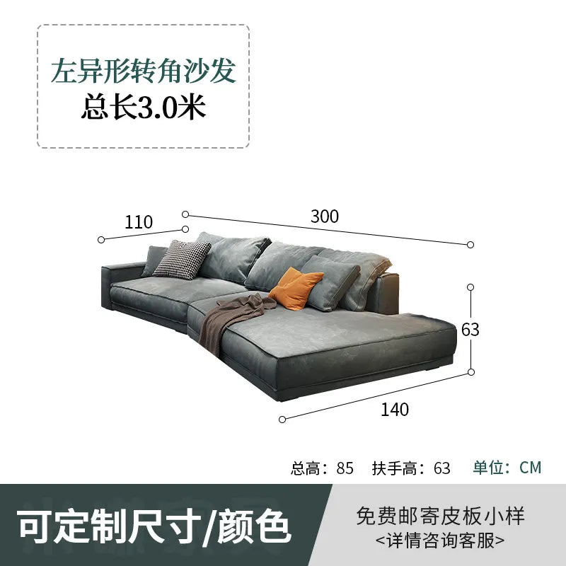 canapé d'angle moderne gris velours coussins 300 400 cm