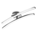 lampe moderne aluminium noir blanc flux lumineux élevé incurvé led contemporain
