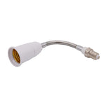 adaptateur lampe e14 e27 blanc doré élastique métallique moderne câble flexible