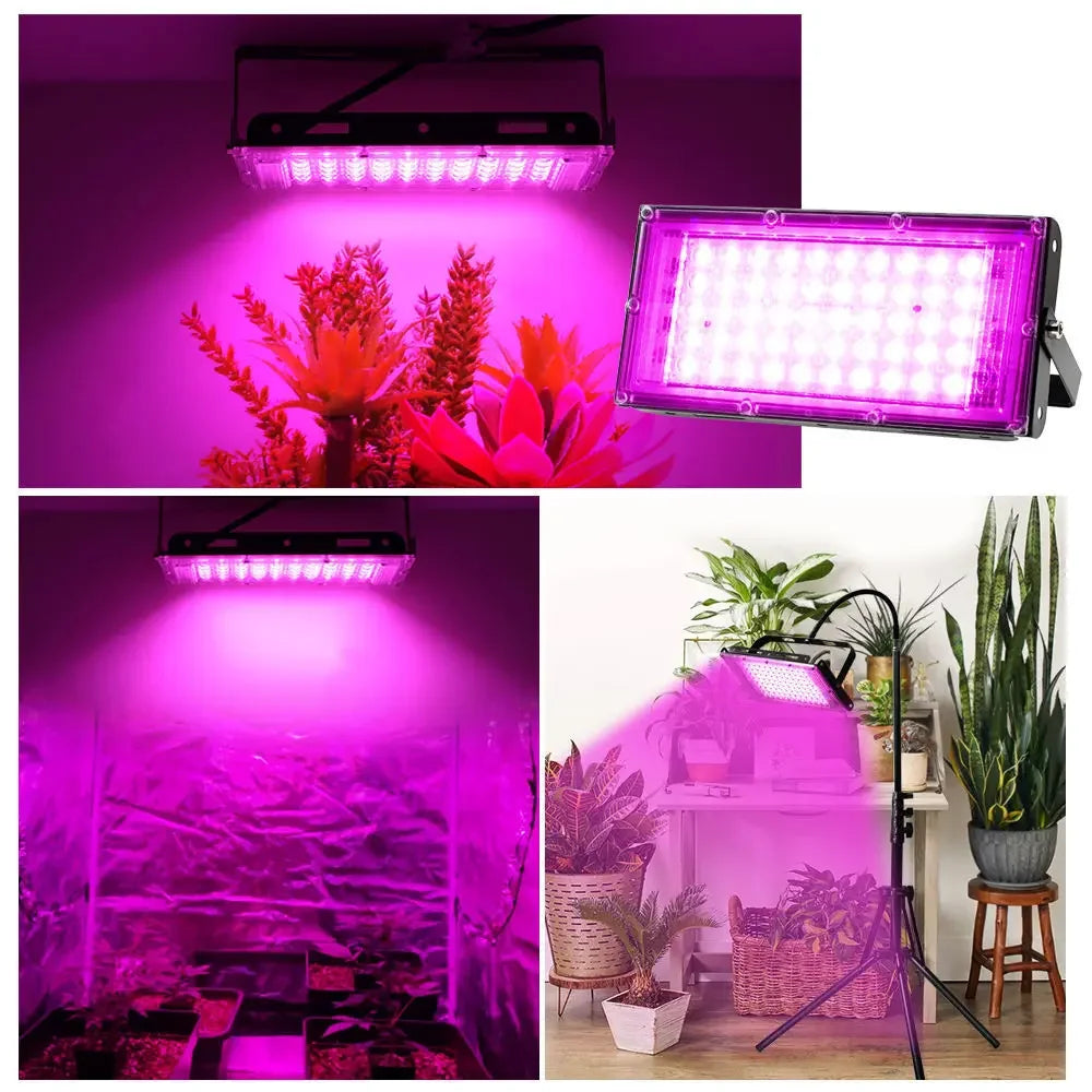 lampe led culture vegetale noire 100w 200w 300w 50w ip65 waterproof moderne tringle