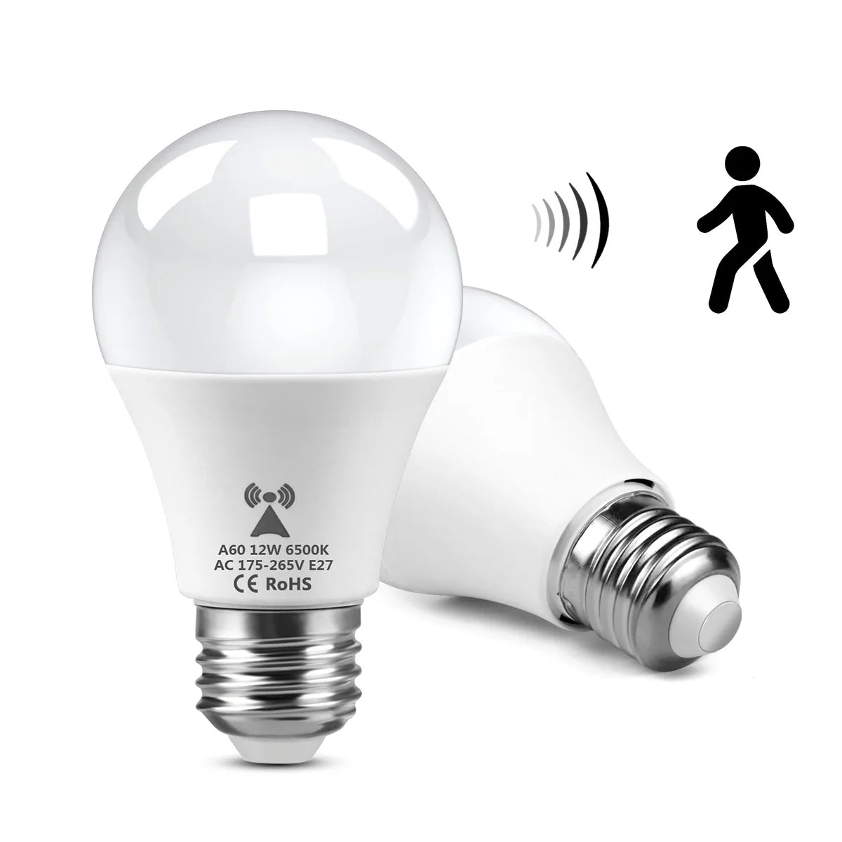ampoule led e27 blanc chaud 2700k 15w 18w 20w auto on off sensor moderne