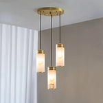 suspension lumineuse marbre moderne blanc doré réglable e27 led chambre salon