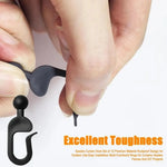 boucles rideau gazebo noir clips anti corrosion utilisation multiple moderne résistance durableextérieur PVC