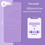 tapis yoga rose noir contemporain 90cm largeur 20mm épais lignes horizontales relief minimaliste