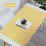 tapis table silicone bleu gris jaune vert uni minimaliste antidérapant isolant thermique