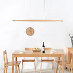 lampe suspendue bois marron clair moderne 120cm 150cm 180cm 200cm certification ul vde ccc