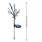 décoration extérieure arbre lumineux fleurs multicolore moderne solaire jardin patio