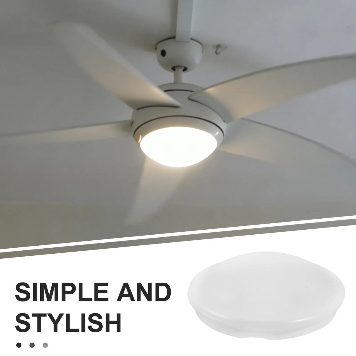 lampe moderne blanc acrylique opale ronde lisse remplacement abat jour facile