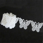 ruban dentelle blanc papillons classique romantique polyester adulte femmes hommes