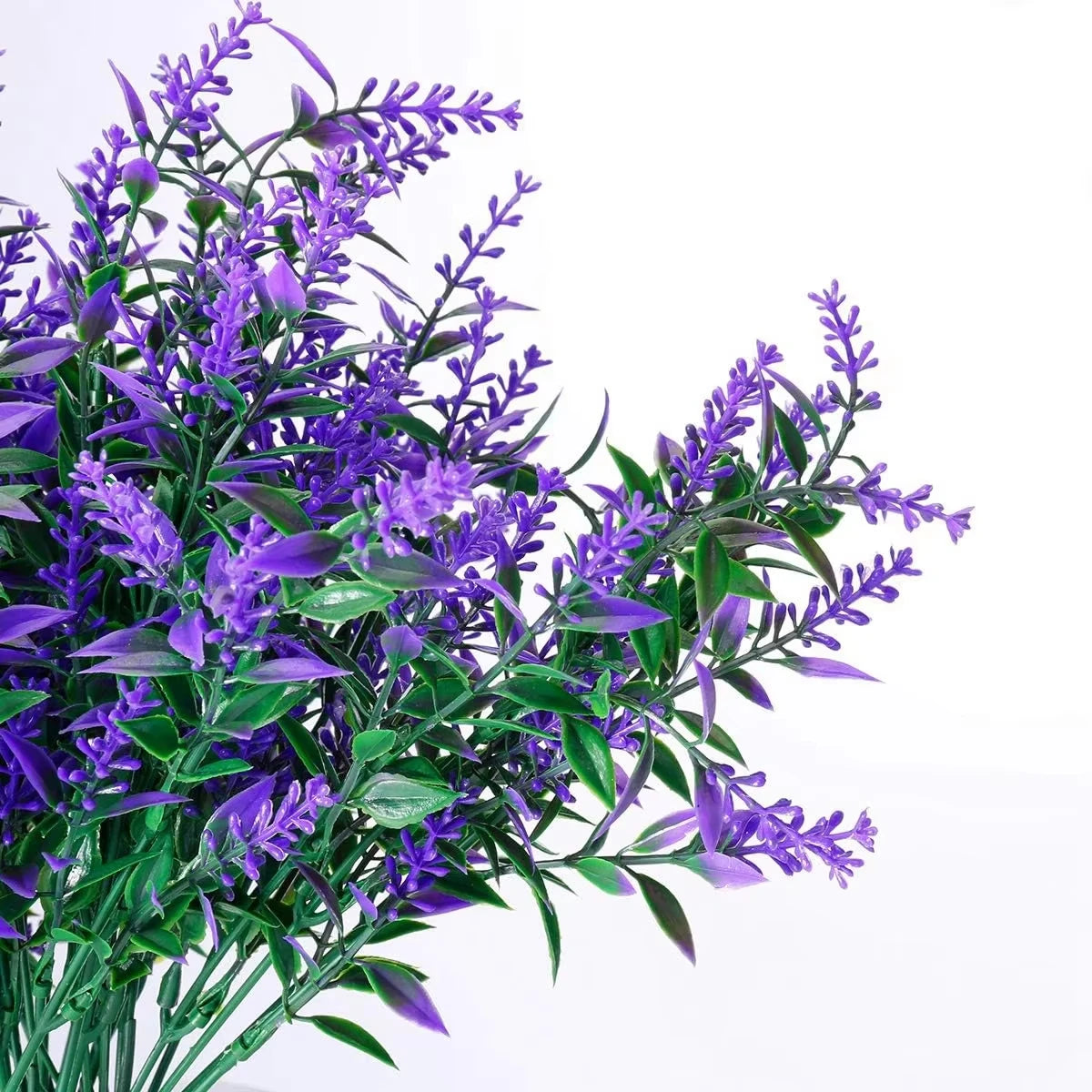 plantes artificielles herbe fine violet rouge rose blanc moderne extérieur intérieur décoration anniversaire mariage