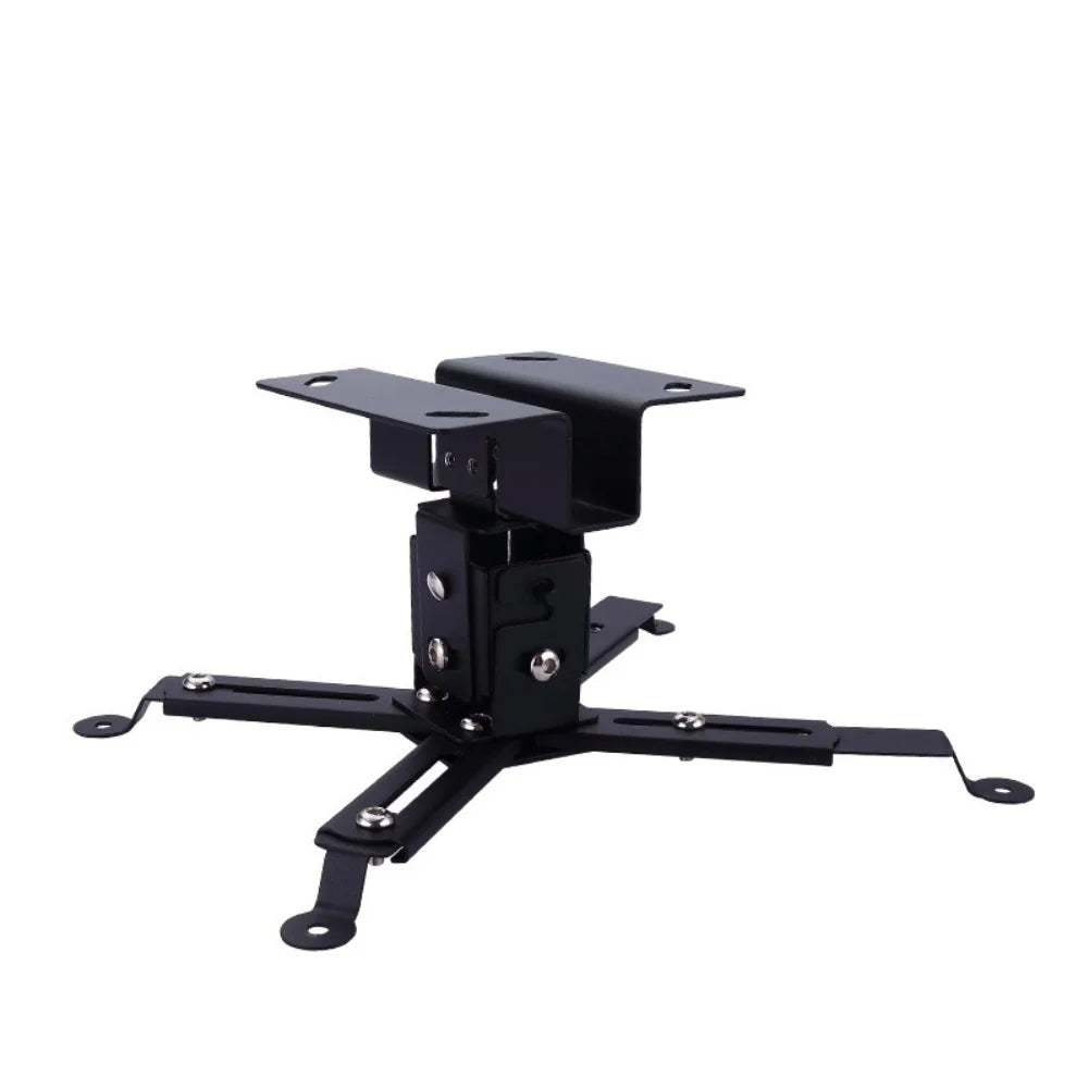 support projecteur mural noir blanc structure métallique simple industriel plaque fixation bras articulé