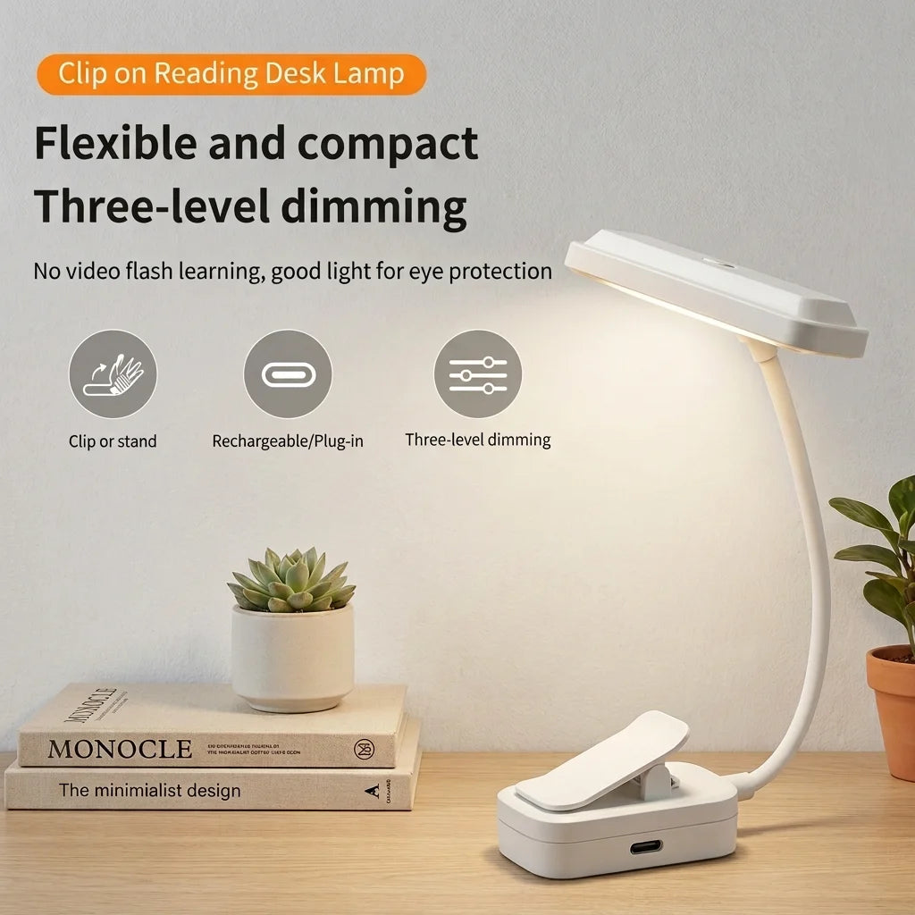 lampe lecture led rechargeable usb intensité variable modes couleurs veilleuse portable chambre étude