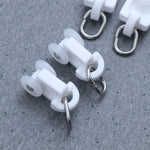 clips rideau blanc modernes pratique glisseurs tringle rideau accessoire rouleau rail rideau fixations