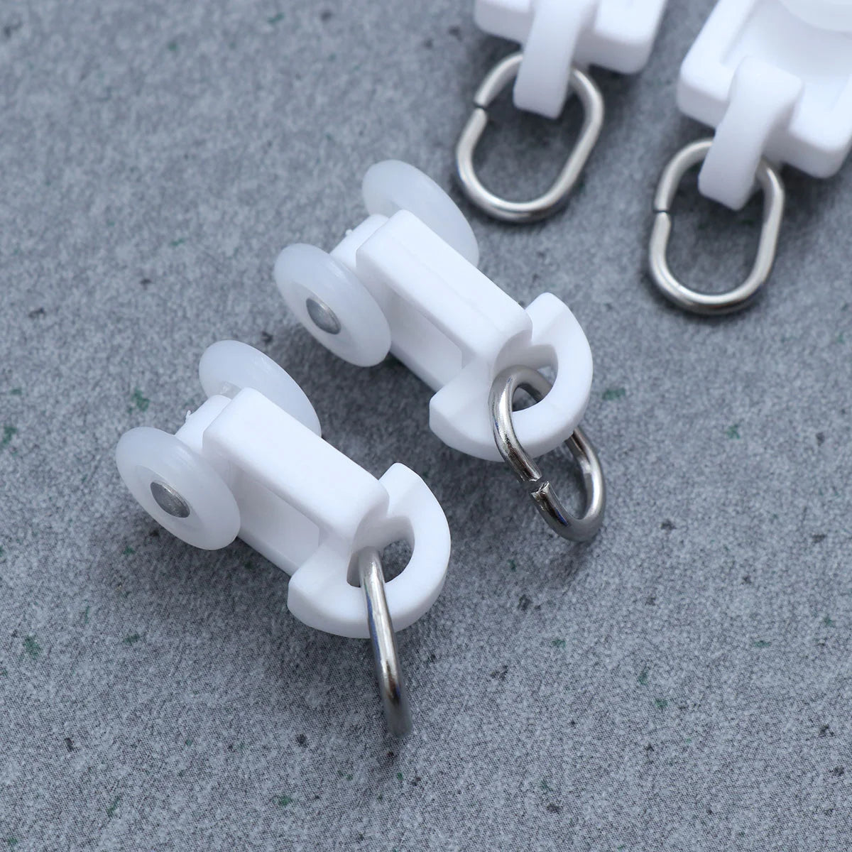 clips rideau blanc modernes pratique glisseurs tringle rideau accessoire rouleau rail rideau fixations